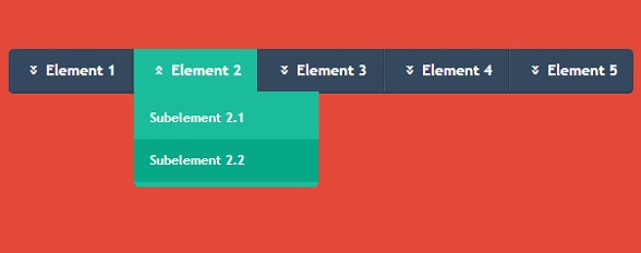 html5-css3-flat-menu