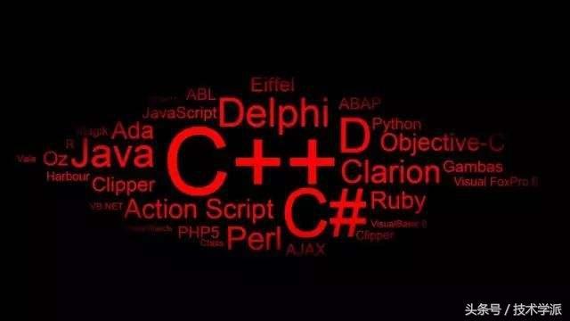 图0：C、C++、Java、JavaScript、PHP、Python分别用来开发什么？