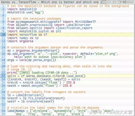 Keras还是TensorFlow?程序员该如何选择深度学习框架?