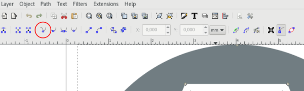 Inkscape - 将节点变成角的工具