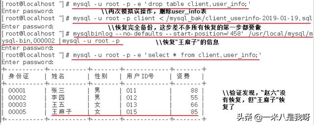 MySQL备份案例