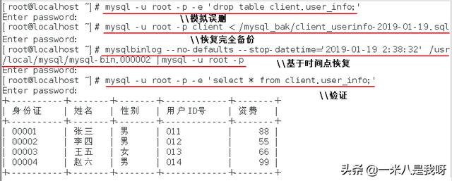 MySQL备份案例